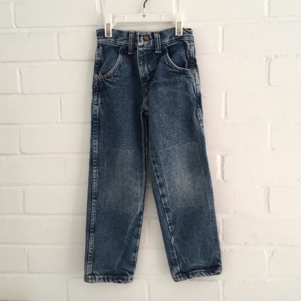 toddler boys classic tough skins denim blue jeans size 4t slim